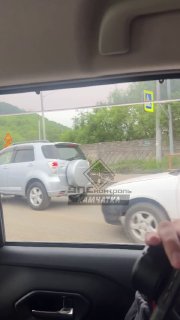 Пробка на участке «Шанхай»: дорожные работы вызывают затор в обе стороны